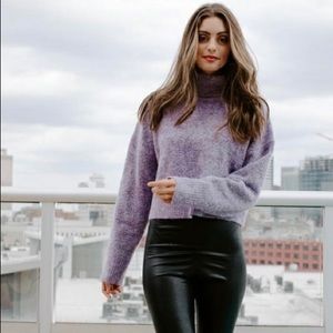 Kittenish Purple Turtleneck
